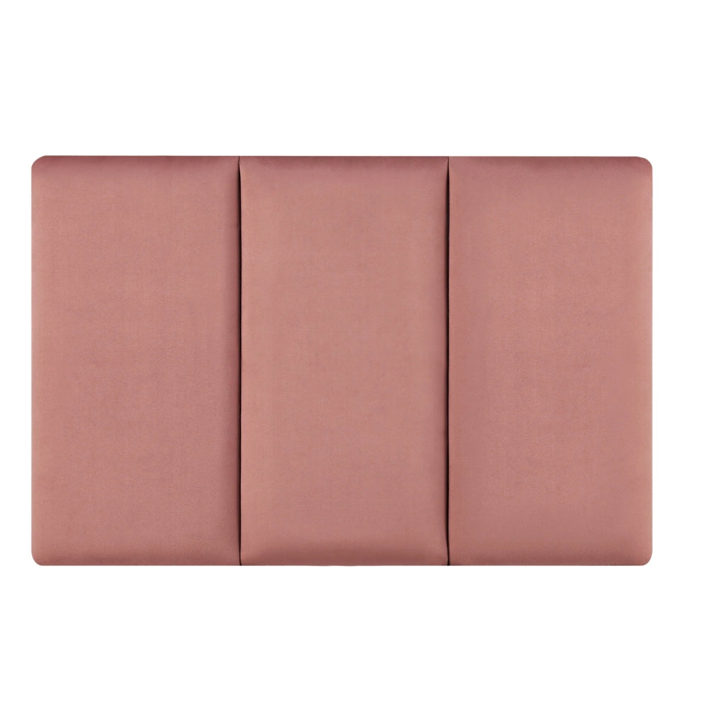 Set di 3 cuscini da parete in velluto 60 x 30 cm rosa 03_0010626