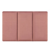 Set di 3 cuscini da parete in velluto 60 x 30 cm rosa 03_0010626