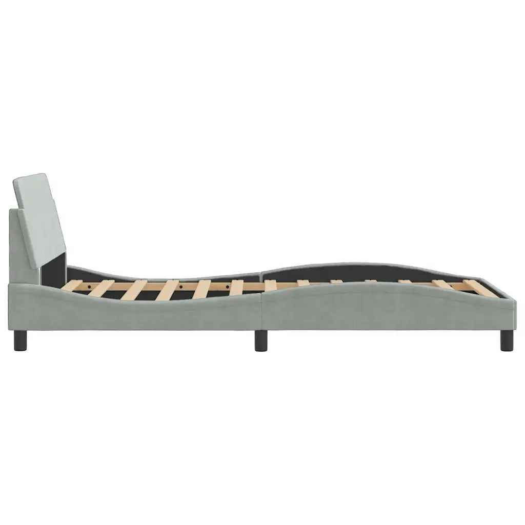 Giroletto Dover Grigio Chiaro 100x203 cm in Velluto 373274