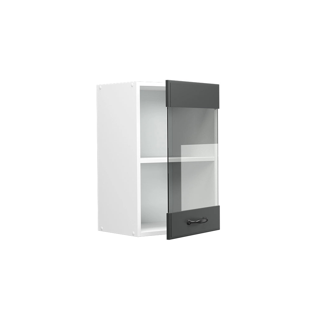 Vicco Mobile da cucina in vetro Antracite casa di campagna 40 cm