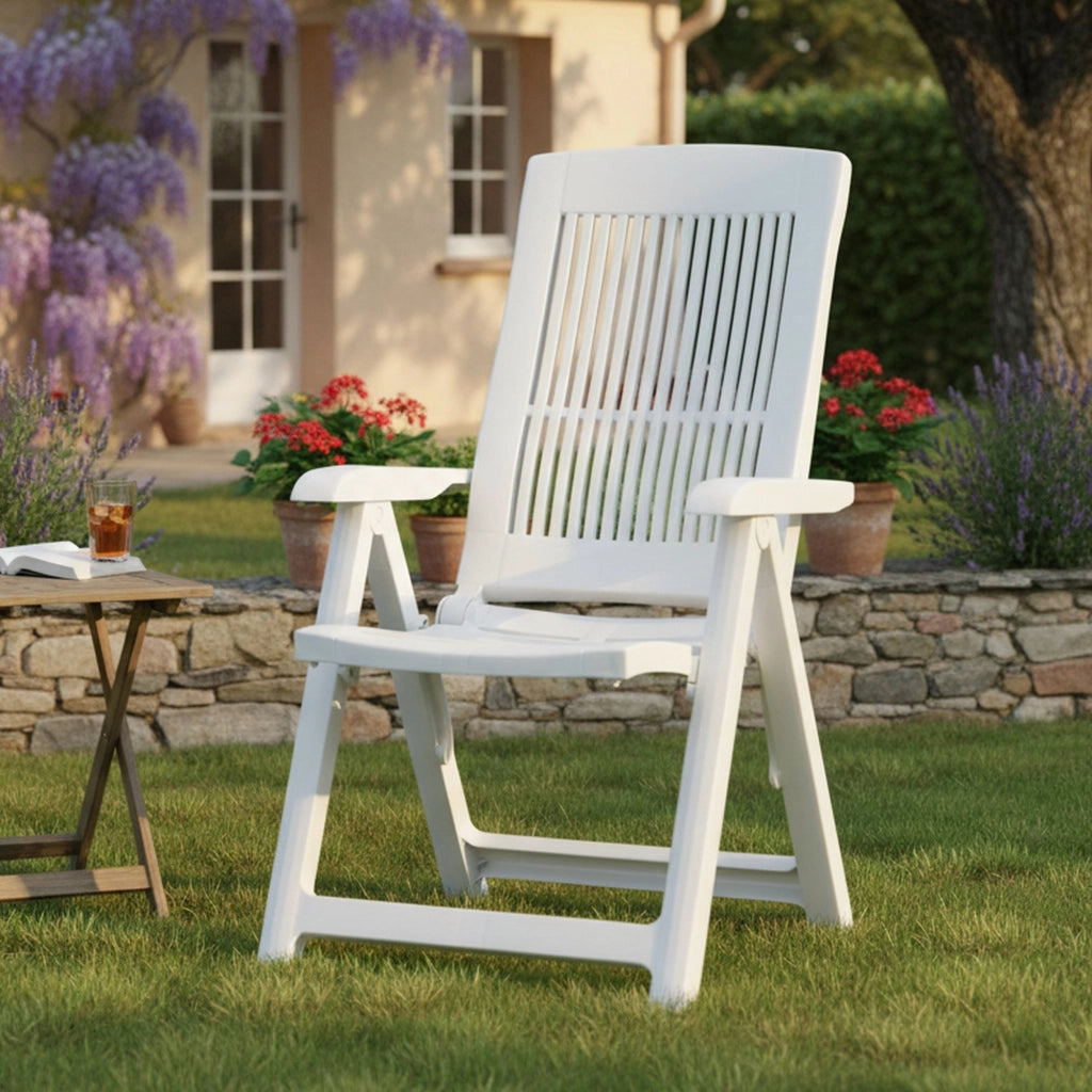 Dozier, Sedia da Esterno una Sedia Made in Italy, Bianco