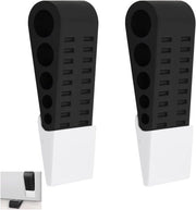 Stopper per porta in gomma nera - 2 pezzi - stopper per porte di ingresso - stopper per porte di casa - prevenzione di chiusura automatica - per porte di casa, porte finestre, porte terrazza.