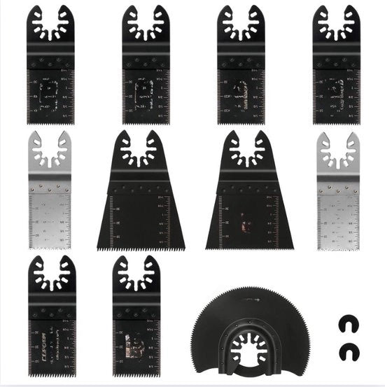 Set di lame a sega da 13 pezzi, attrezzo multifunzionale, accessori, lama a sega, set di accessori oscillanti, multitool, mixmessen