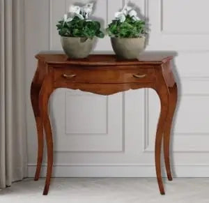 Consolle in legno arte povera noce Bassano mod Mary