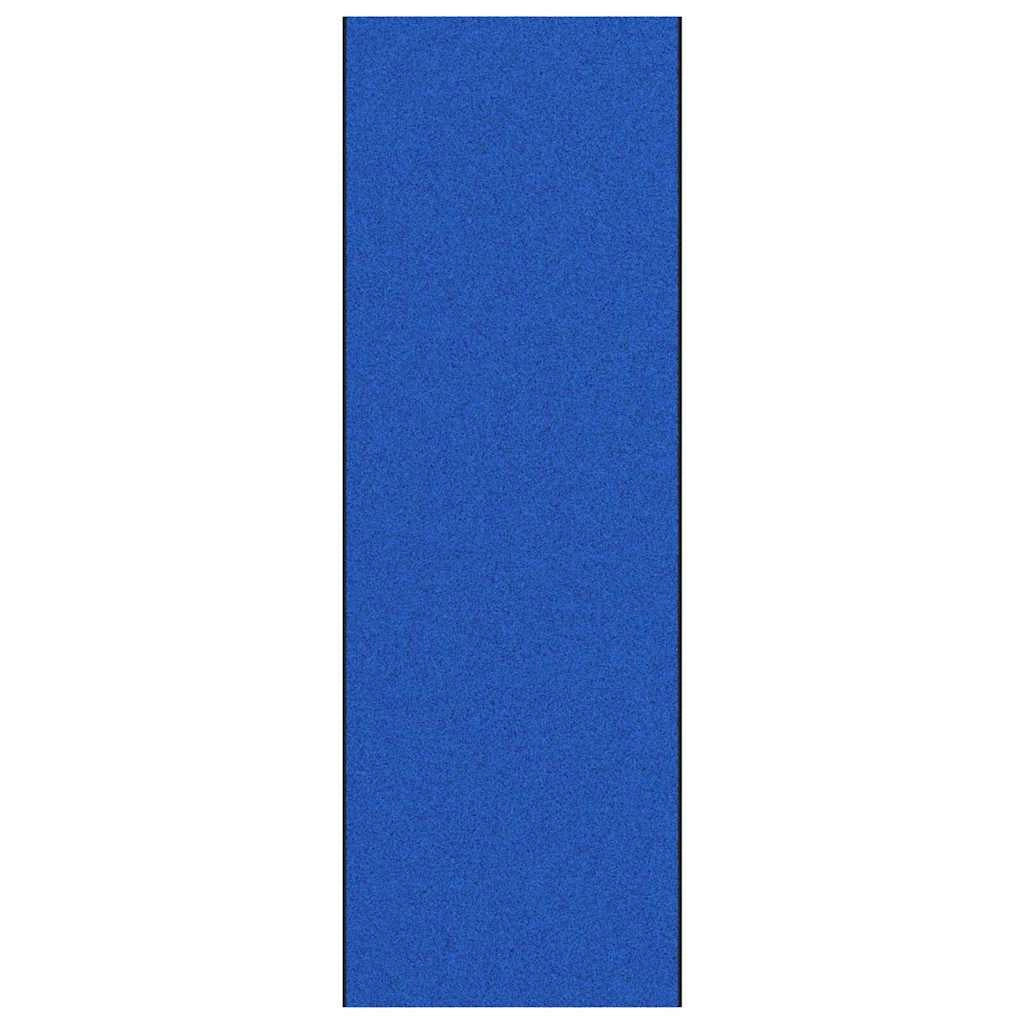 Zerbino d'ingresso moderno rettangolare per interni/esterni 120 x 350 cm resistente antiscivolo in poliammide blu 02_0057941