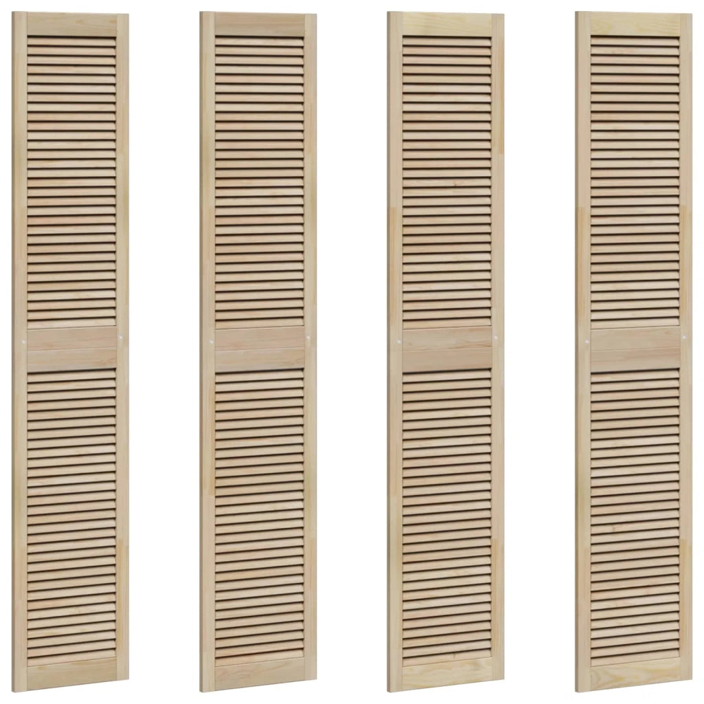 Porta per Armadio con porta 4 pcs Naturale 201 x 2,1 x 39,5 cm