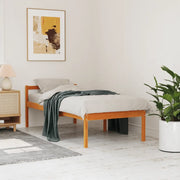 Letto per Anziani Marrone Cera 90x190 cm Legno Massello di Pinocod mxl 89339