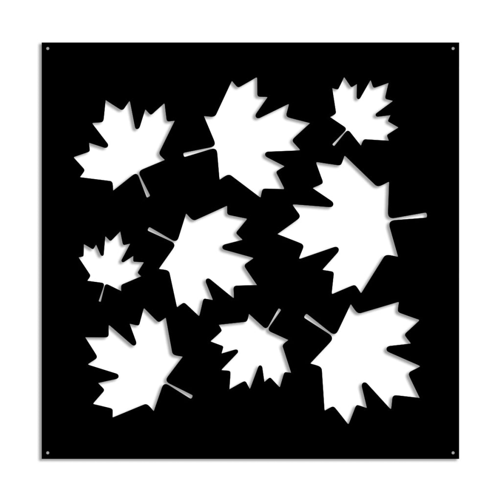 MAPLE - Pannello in PVC traforato - Parasole Colore: nero, Misura: 98x98 cm