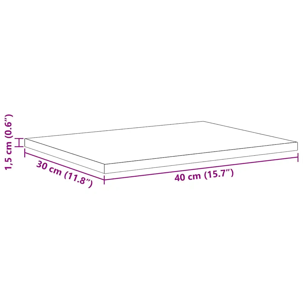vidaXL Scaffale 4 pcs Nero 40 x 30 x 1.5 cm Legno multistrato