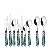 ALADDIN Ghiera Argento Anticato, Posate Set 44 Pz, Scatola