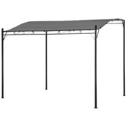 Pergola a muro 3 × 2,5 m grigio NICE
