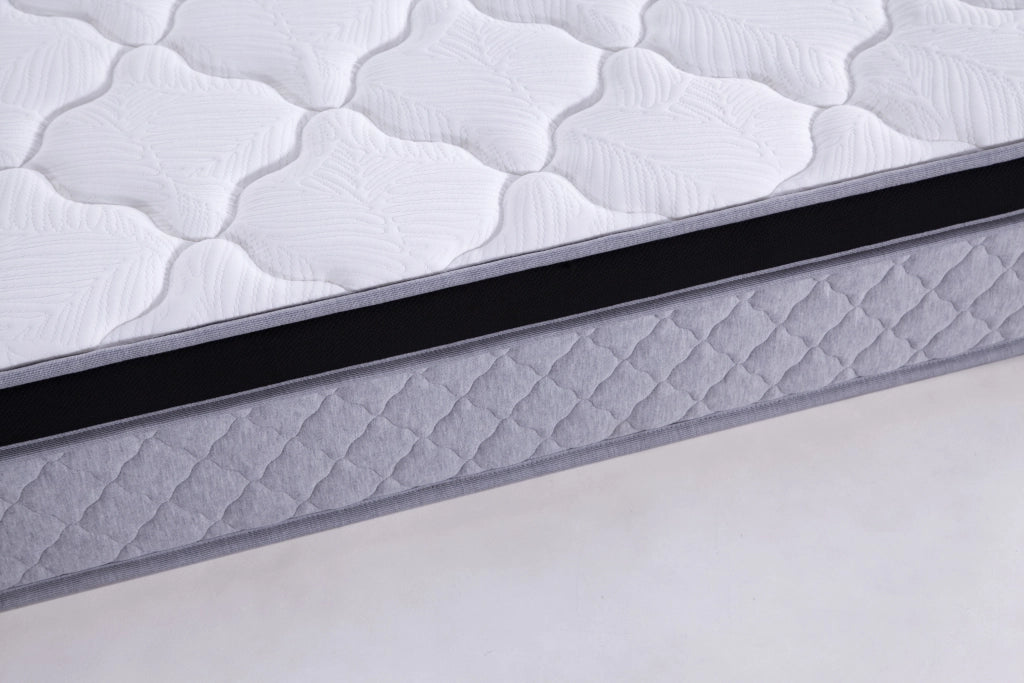 Materasso a molle insacchettate 140 × 200 cm ergonomico, 25 cm, bianco