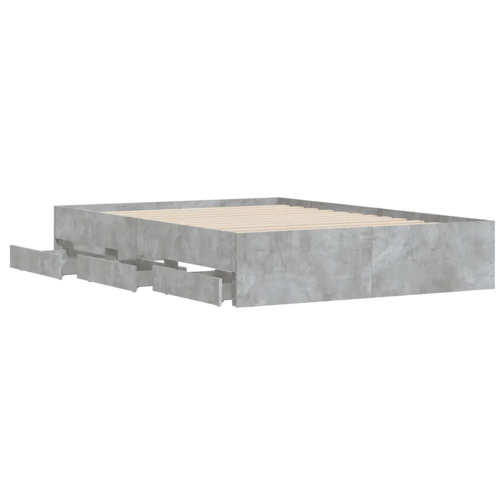 Giroletto Cassetti Grigio Cemento 120x190 cm Legno Multistrato 3207318