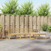 Set di divani da esterno 4 pcs Bianco 249,5 x 162,5 x 73 cm