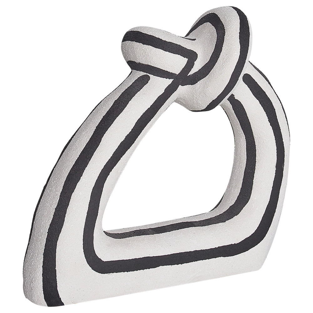 Figurina decorativa in gres bianco e nero Impermeabile Soggiorno Camera da letto Sala da pranzo Accessori per la casa Decorazione