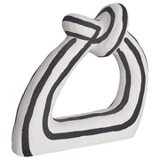 Figurina decorativa in gres bianco e nero Impermeabile Soggiorno Camera da letto Sala da pranzo Accessori per la casa Decorazione
