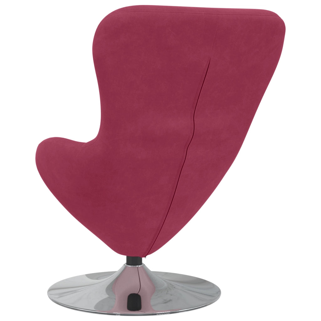Chaise Egg  Rosso Vino in Velluto