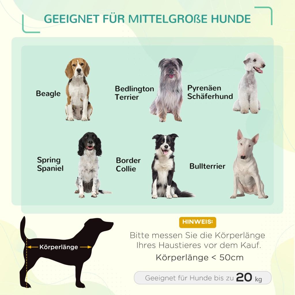 Letto per Cane con Baldacchino ¨C zephmum ¨C Grigio 76x61x73 cm