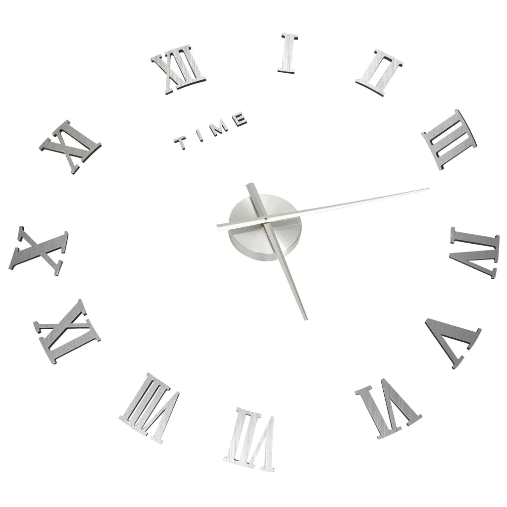 Orologio da Parete 3D Design Moderno Argento 100 cm XXL 325161