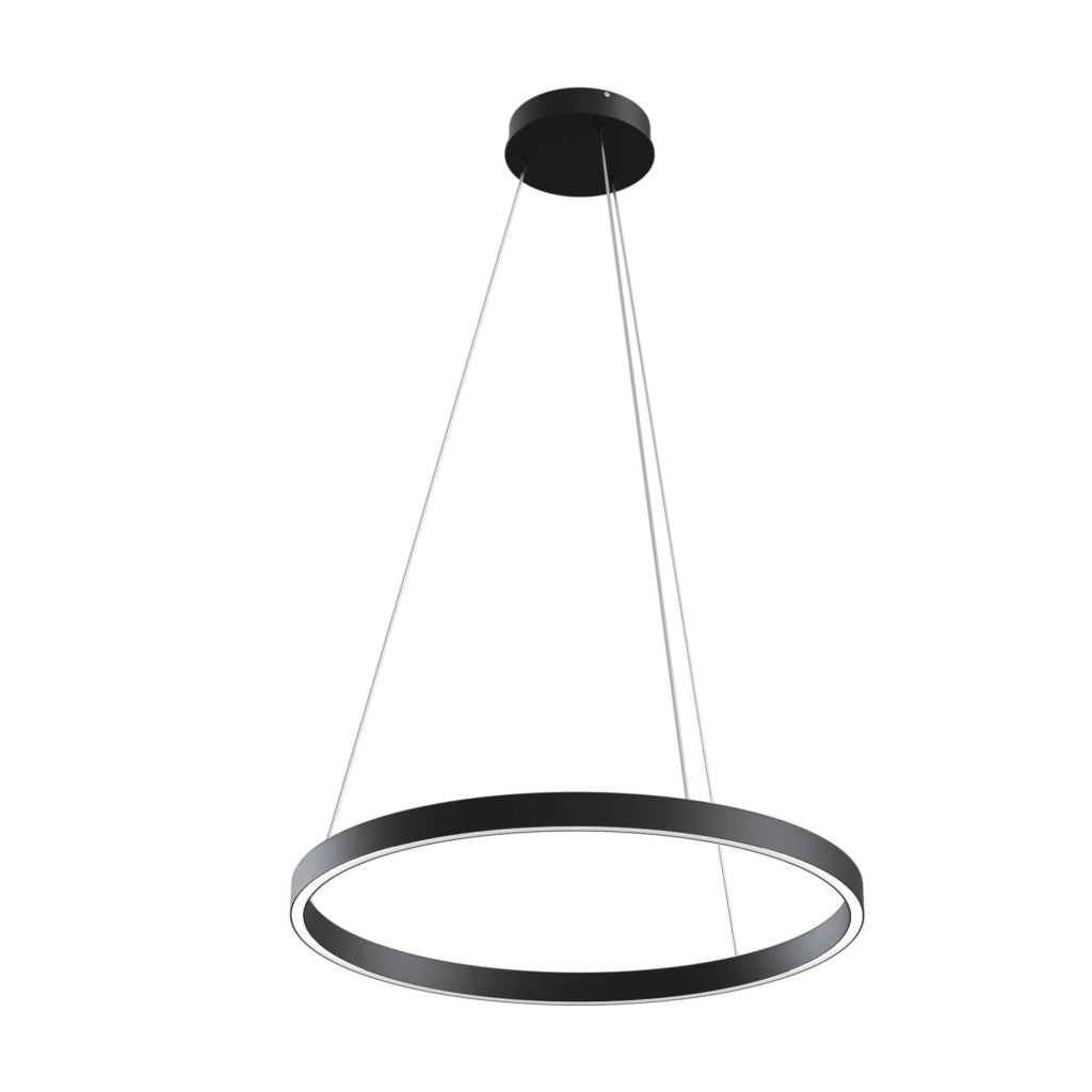 Maytoni Lampadario Moderno Rim 1 luce LED integrato nero alluminio