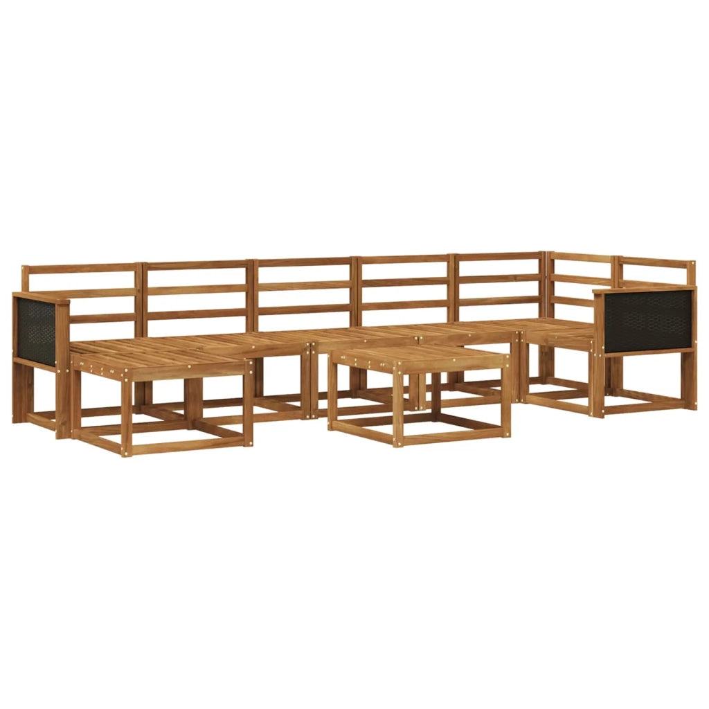 Set di divani da esterno 8 pcs Naturale