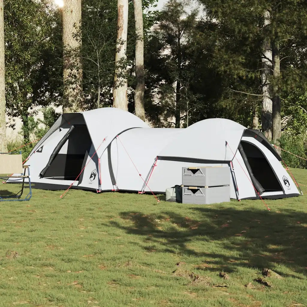 Tenda campeggio | Tenda da campo 5 Persone Bianca Tessuto Oscurante Impermeabile