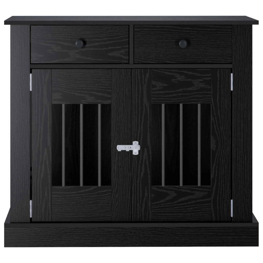 Mobile da cassa per cani Rovere Nero 90 x 47,5 x 80 cm 8014773