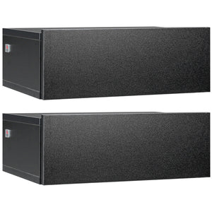 Set 2 Comodini Sospesi 1 Cassetto 40x30x15 cm in Legno Truciolare Nero