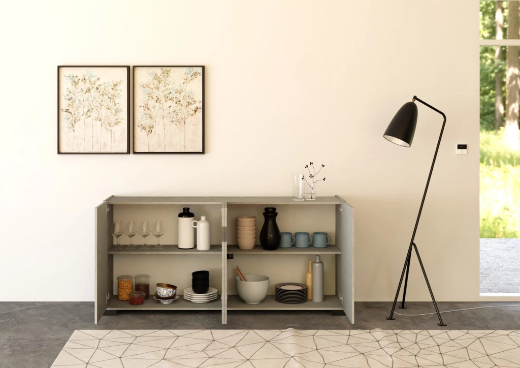 Madia 4 Ante 172x40x81 cm Riflesso Cashmere
