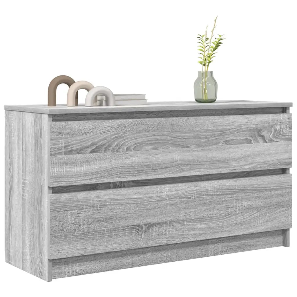 Mobile TV Grigio Sonoma 100x35x54 cm in Legno Multistrato 861810
