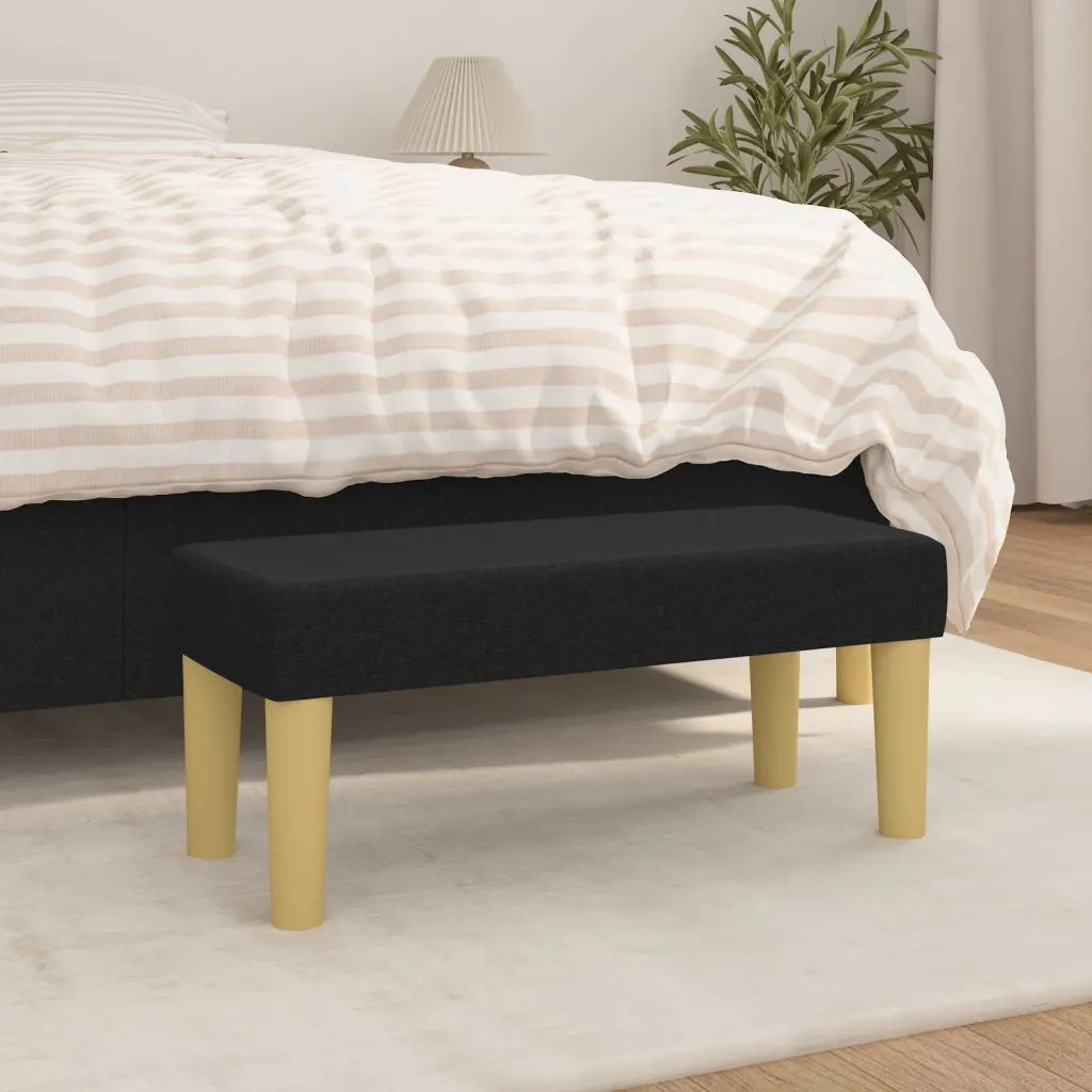 Panca Nera 70x30x30 cm in Tessuto CFW6943651