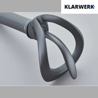 NAVIS |Rubinetto a cascata design bagno rubinetto bagno alto grigio titanio|Elegante  in acciaio inossidabile  per lavelli alti|miscelatore 2 attacchi