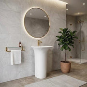 Lavabo freestanding in ceramica bianco con foro rubinetto Sensation - Rak Ceramics
