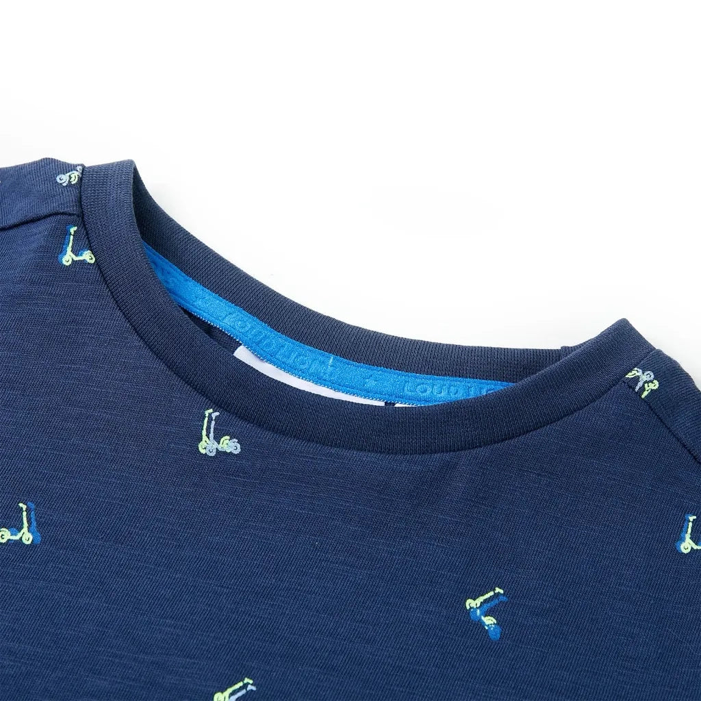 Maglietta da Bambino Blu Scuro 128 11952