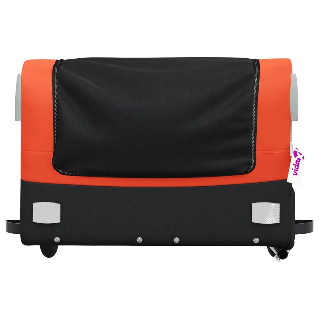 Rimorchio per trasporto biciclette capacità 45 kg ferro arancione 02_0044164