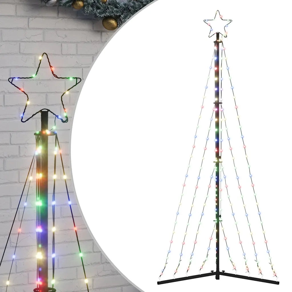 Albero di Natale a LED-Luci decorative natalizie 339 LED Colorato 187 cm