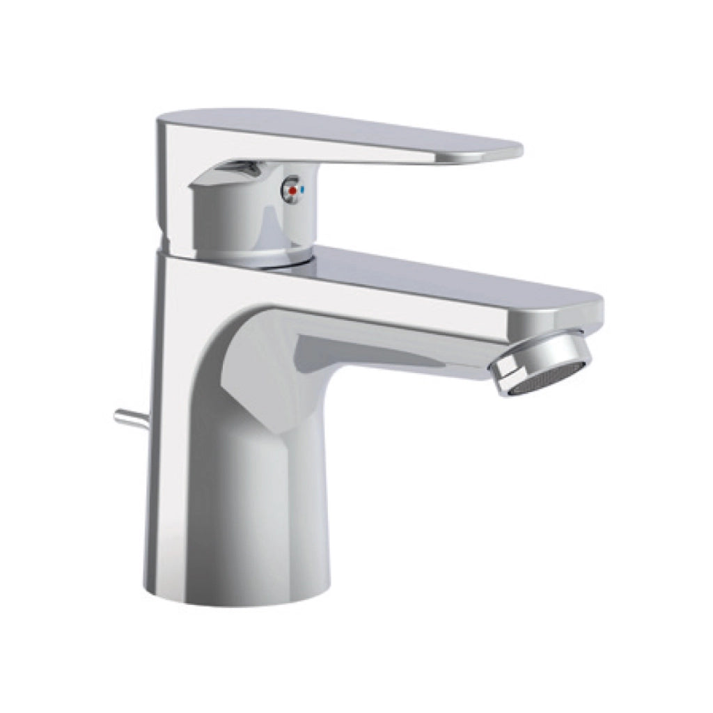 RUBINETTO MISCELATORE MONOCOMANDO CROMATO PER LAVABO SERIE ORANGE - SCARICO 11/4  - PAF