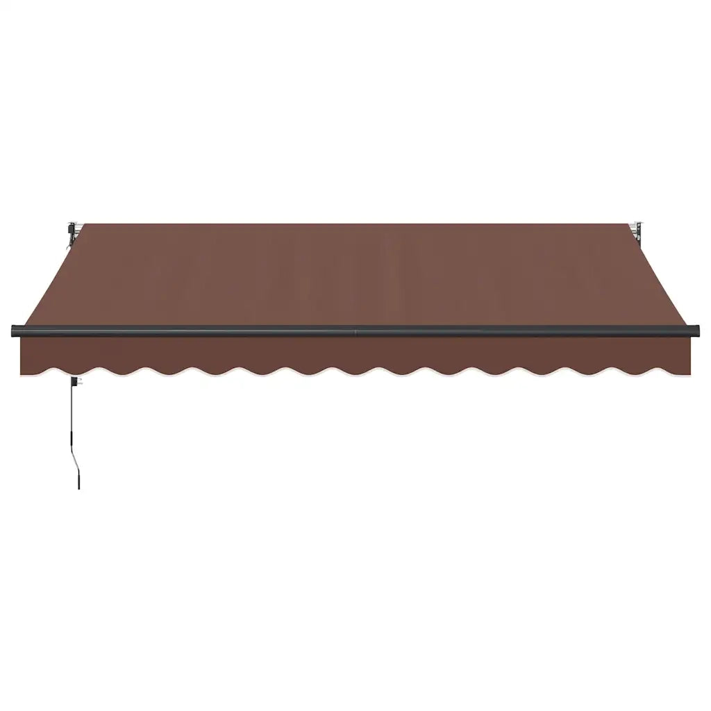 Tenda da Sole Retrattile-Tenda parasole per Patio Automatica Marrone 350x250 cm 420826