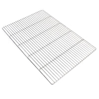 Griglia rettangolare in acciaio inox 60 x 40 cm per barbecue a carbone e a gas