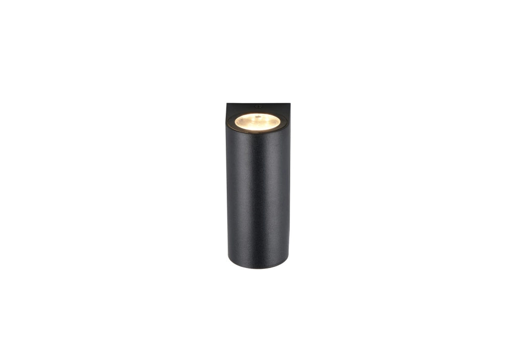 Applique esterna SORIA RL nera cilindrica 2xGU10 IP44