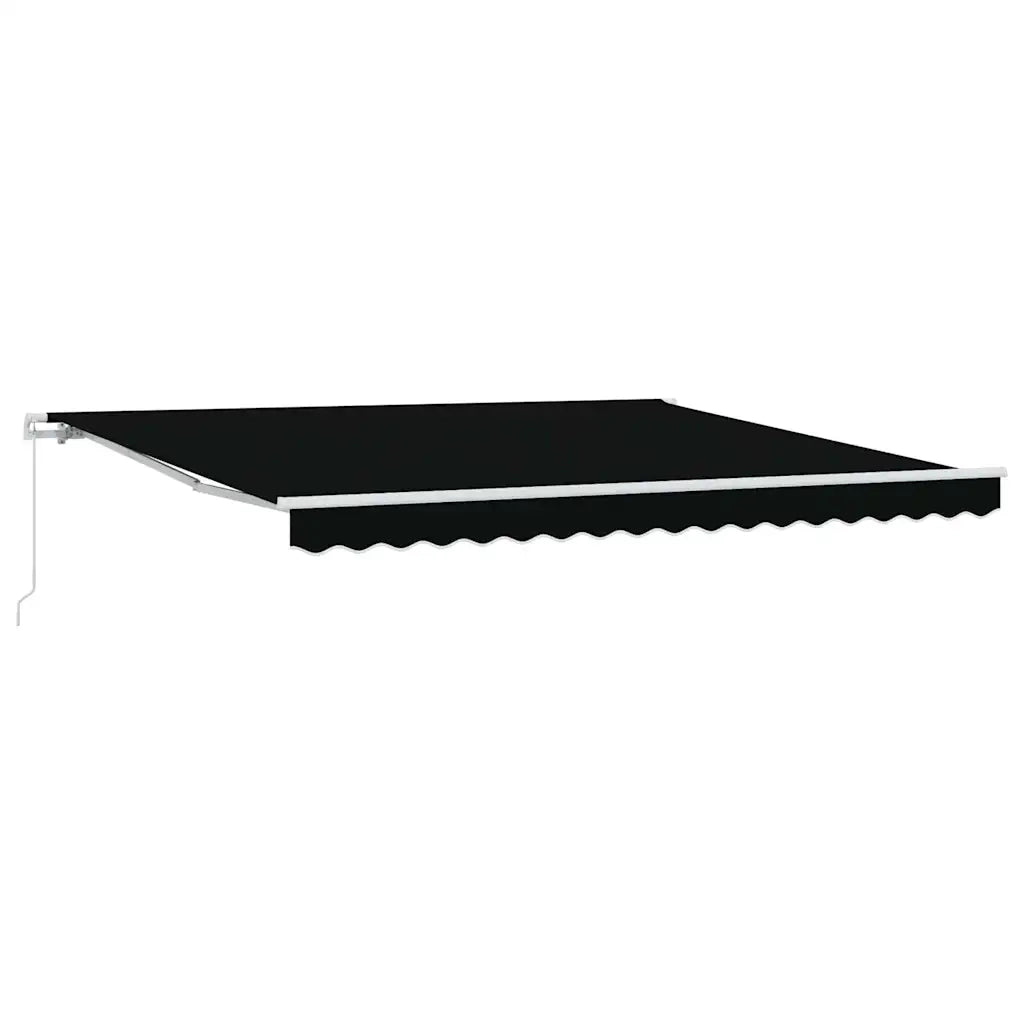 Tenda Retrattile Nero 400 × 350 cm Poliestere e Alluminio 3330775