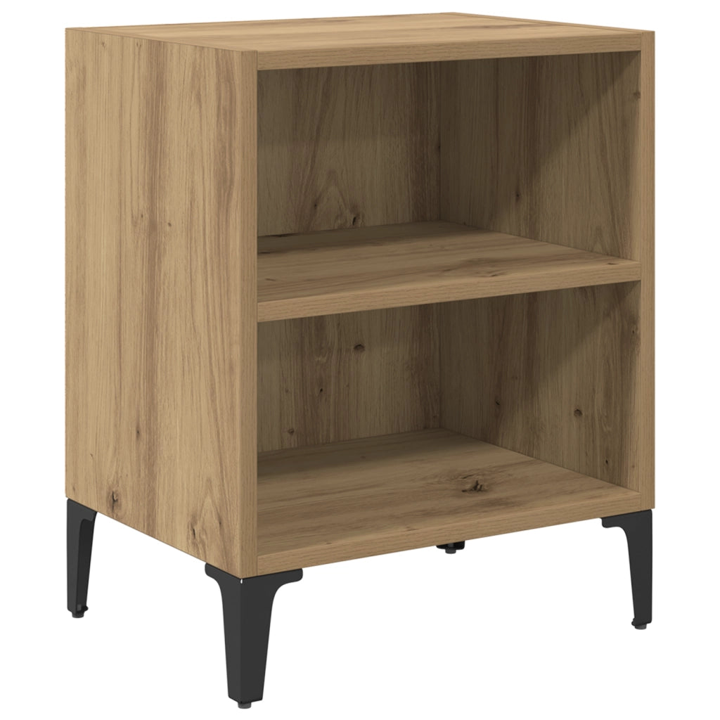 Comodino Rovere Artigianale 40x30x50 cm Legno ingegnerizzato
