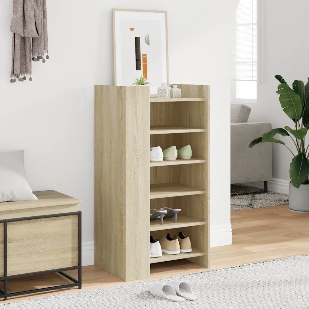 vidaXL Scarpiera Rovere Sonoma 52x37,5x100 cm in Legno Multistrato