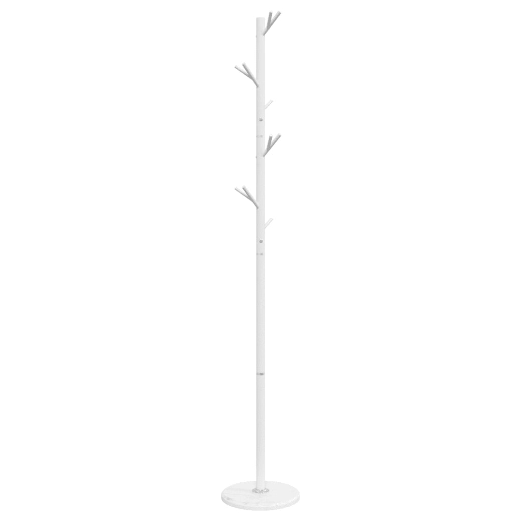 Appendiabiti Bianco 175 cm in Ferro Verniciato a Polvere