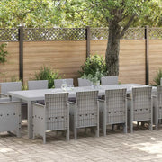 Set da Pranzo per Giardino Grigio chiaro e Antracite
