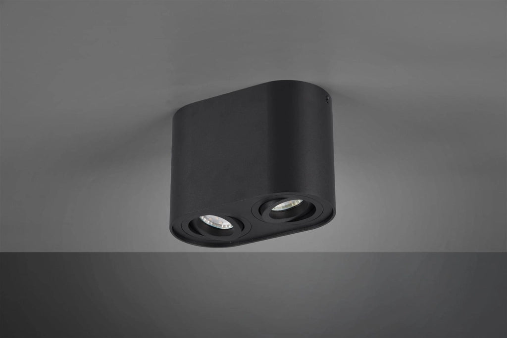Faretto da soffitto Trio COOKIE nero 2 luci GU10 orientabili