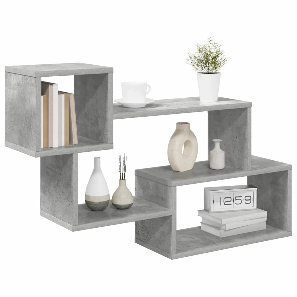Mensola sospesa A parete Grigio Cemento 87 x 20 x 55 cm 8012095