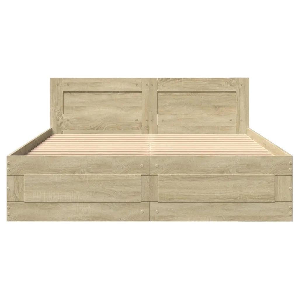 Giroletto Testiera Rovere Sonoma 140x200 cm Legno Multistrato