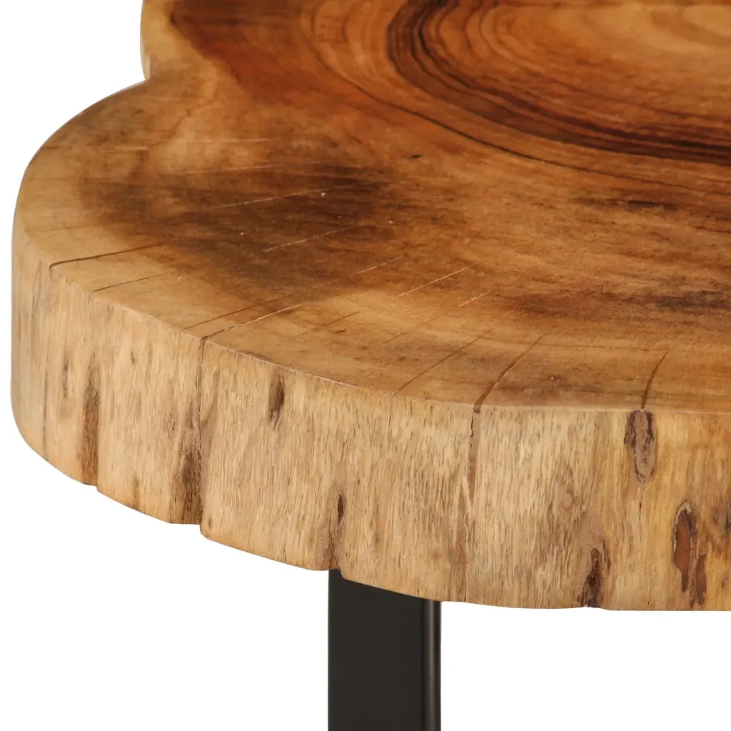 Tavolino da CaffÃ¨ in Legno Massello di Acacia 60x55x25 cm cod mxl 16490