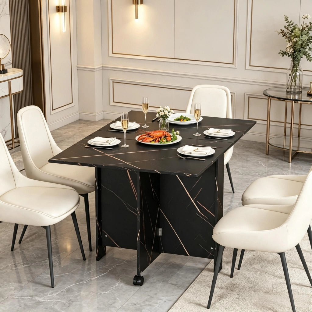 Tavolo da pranzo - multifunzionale pratico - pieghevole - versatile - tavolino e tavolo da pranzo - solo tavolo
